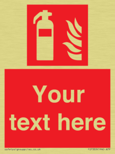 Custom Fire extinguisher Sign